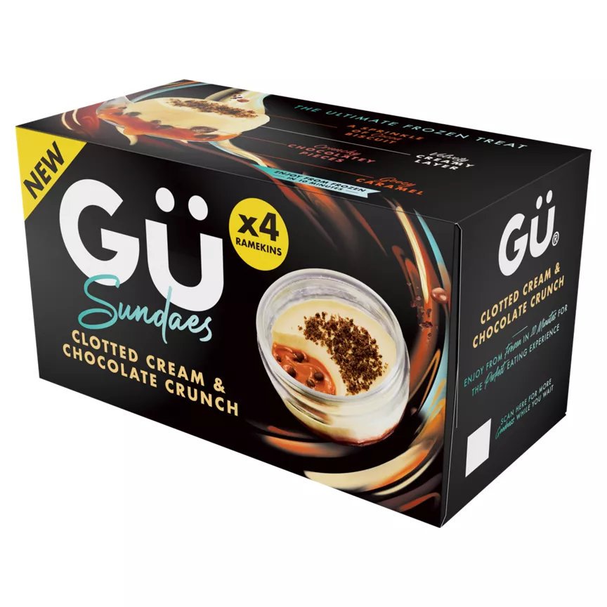 GU Clotted Cream & Chocolate Crunch Sundae (4 x 80g) 320g