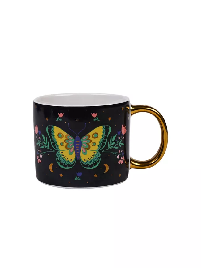 George Home Butterfly Metallic Mug