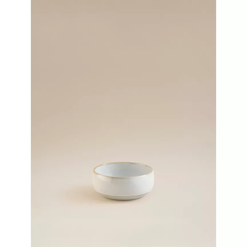 George Home White Reactive Glaze Cereal Bowl