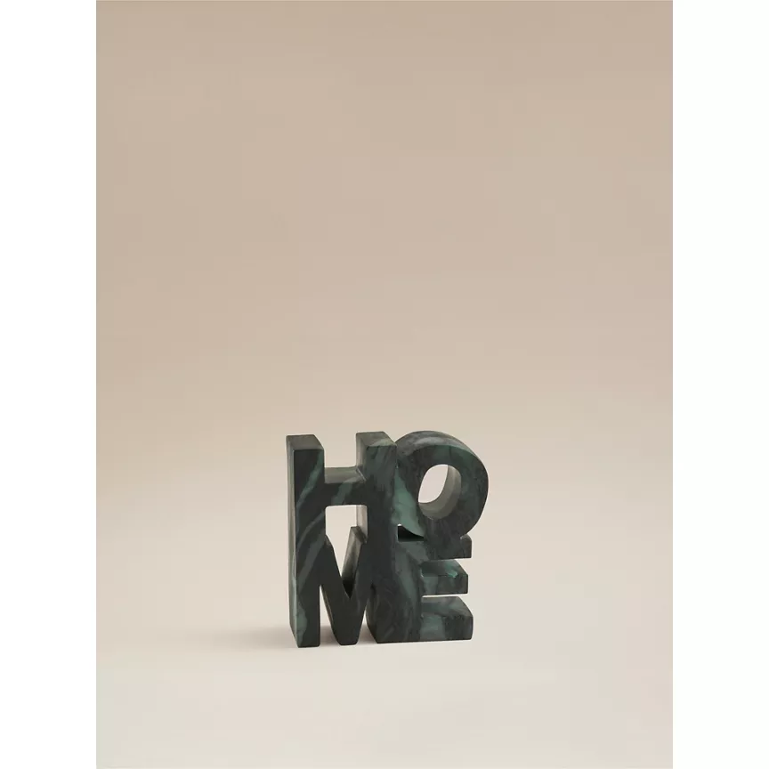 George Home Green Marble Home Sign