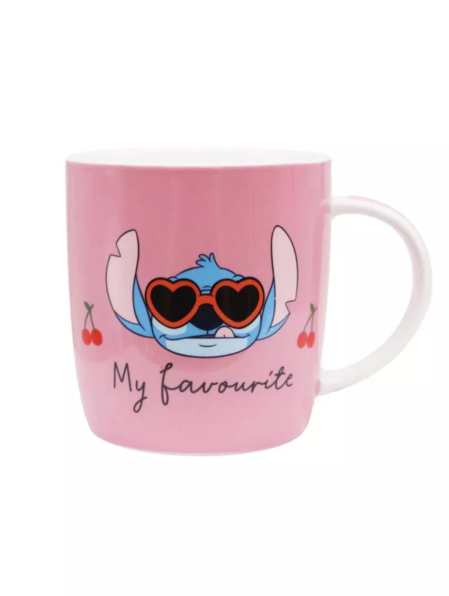 George Home Stitch Pink Mug