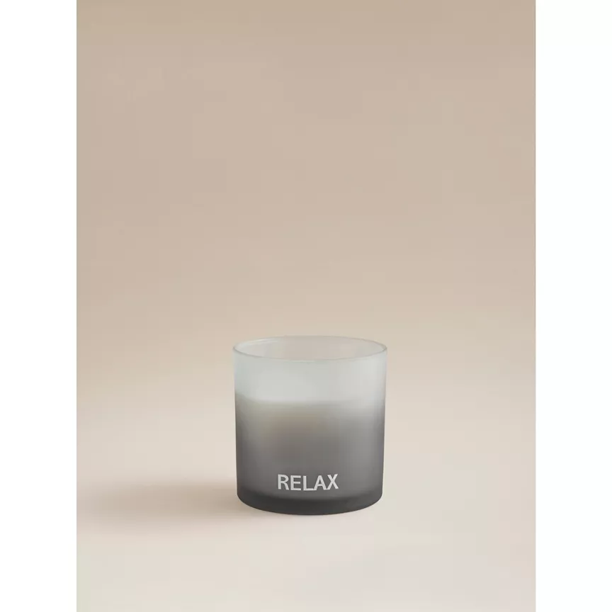 George Home Grey Extra Large Wellness Relax Ombre Candle