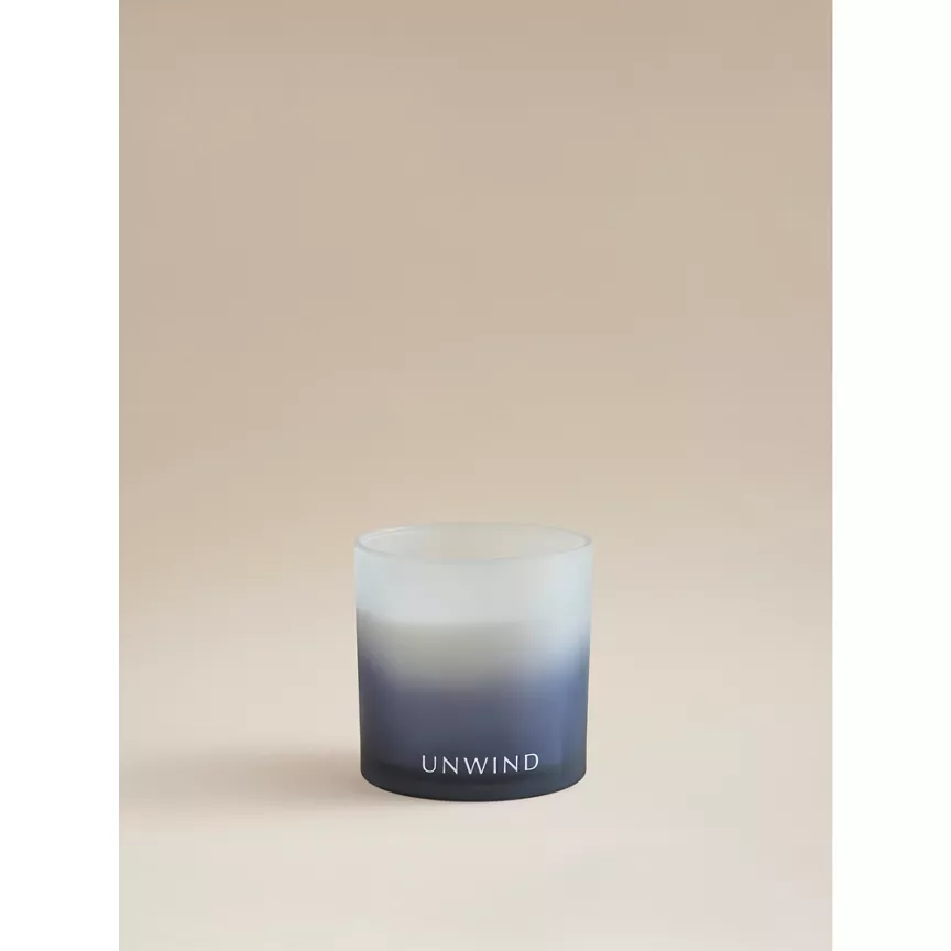 George Home Blue Extra Large Wellness Unwind Ombre Candle