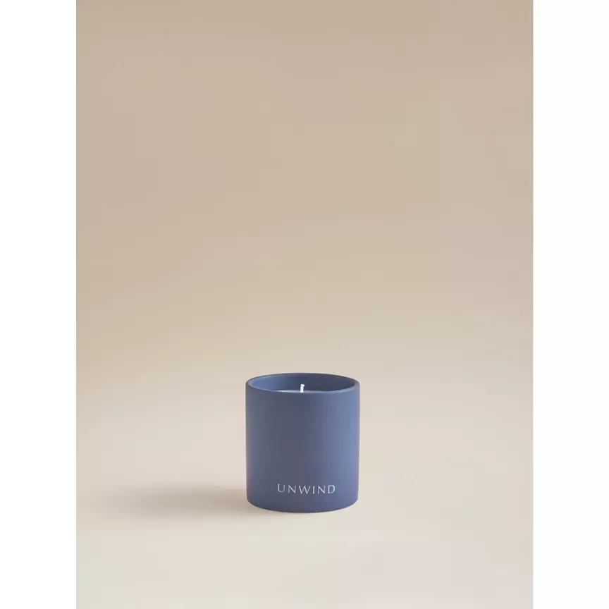 George Home Blue Wellness Unwind Ceramic Candle