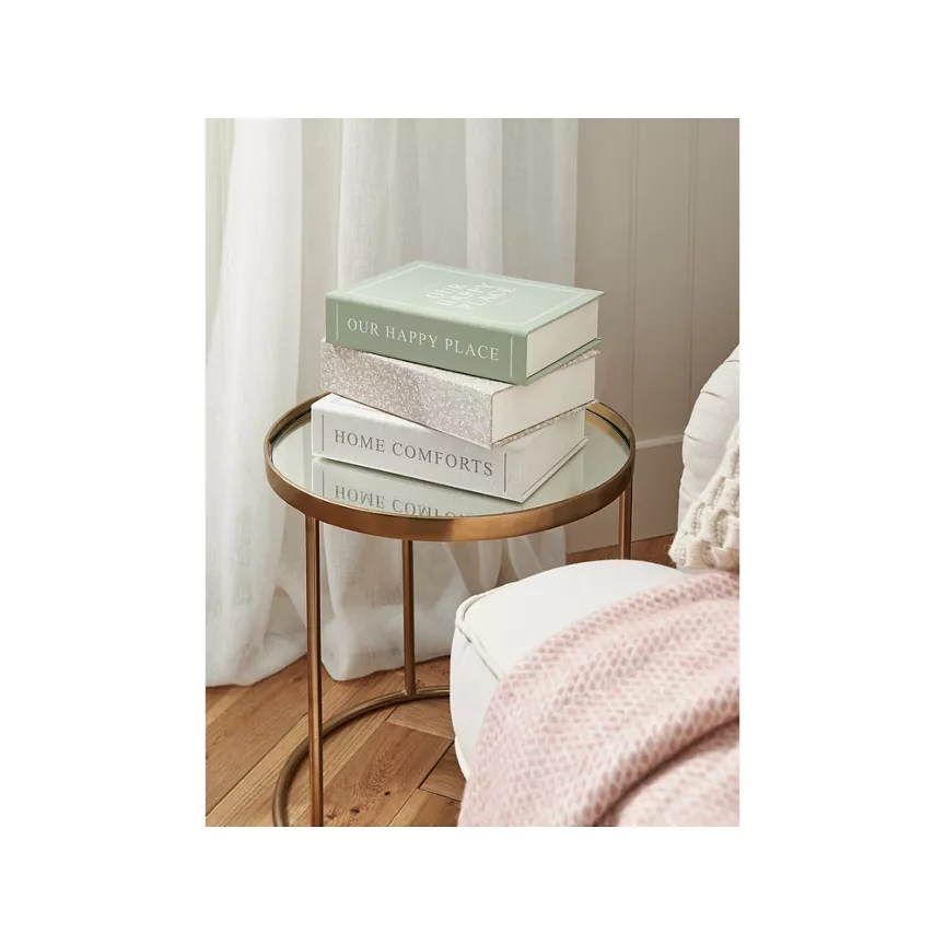 At Home with Stacey Solomon Green & White Storage Books - Set of 3