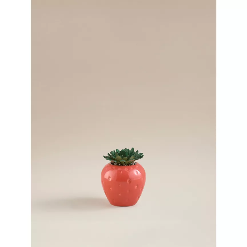 George Home Red Artificial Strawberry Succulent