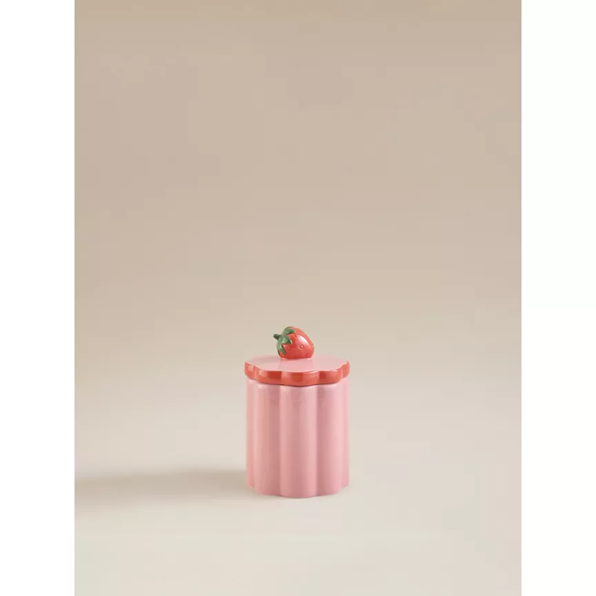 George Home Red Strawberry Trinket Pot