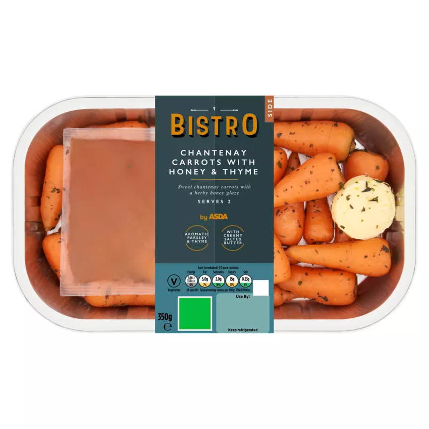 Bistro by ASDA Chantenay Carrots with Honey & Thyme 350g