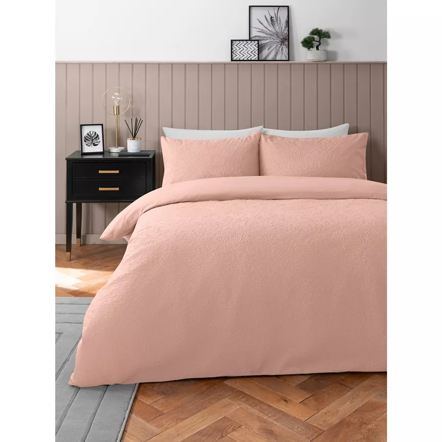 George Home Embossed Mandala Duvet Set - Double