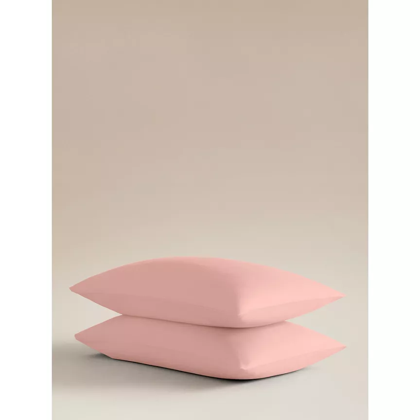 George Home Pillowcase Dusky Pink Pair