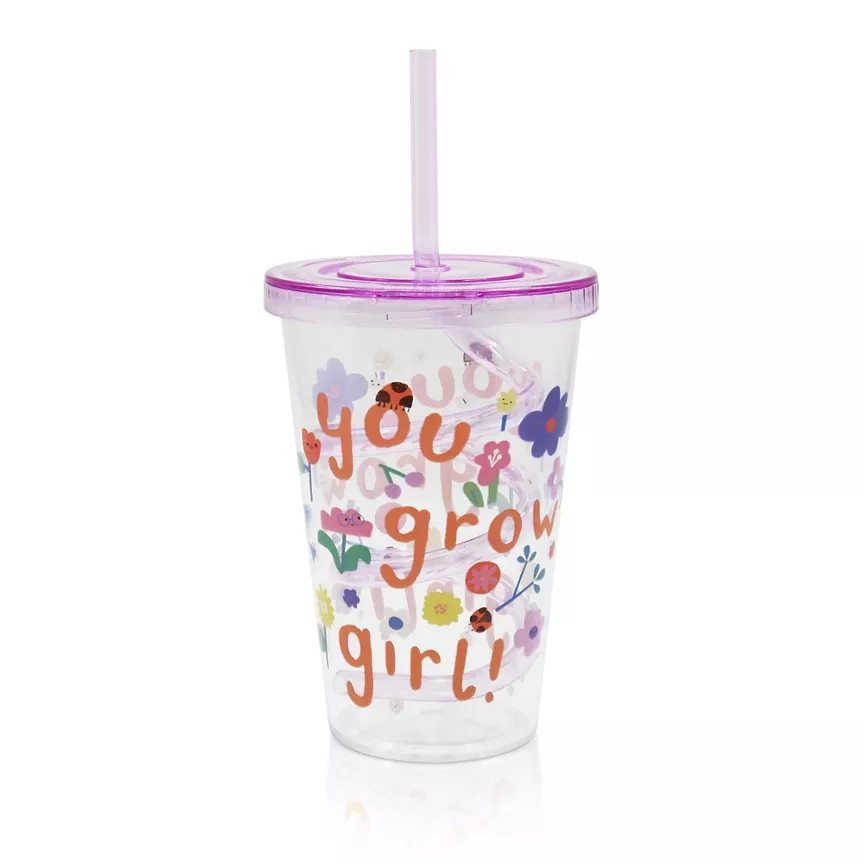George Home Kids Straw Tumbler 414ml 9x12.8x19cm