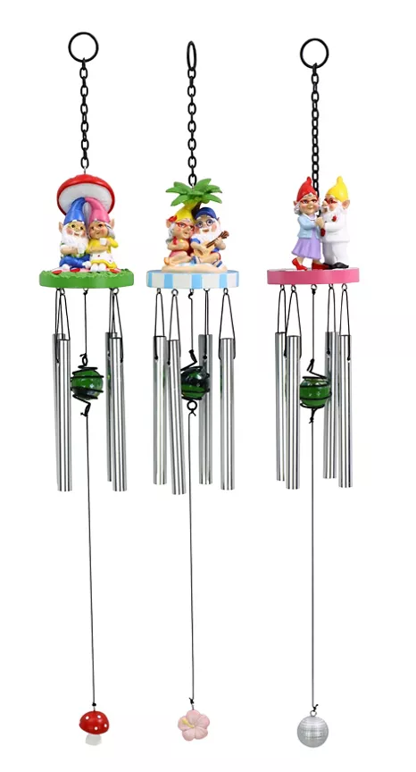 George Home Gnome Windchime 6.5x6.5x50cm (Style May Vary)