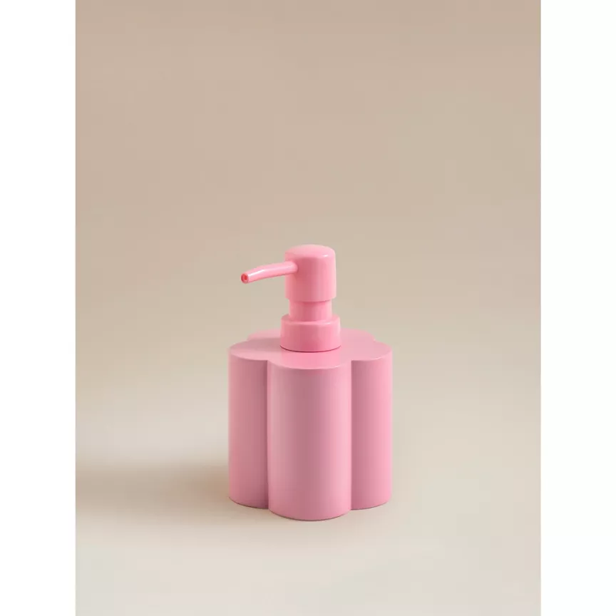 George Home Pink Lucky Charm Polyresin Soap Dispenser