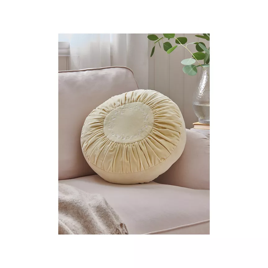 At Home with Stacey Solomon Round Embroidered Cushion
