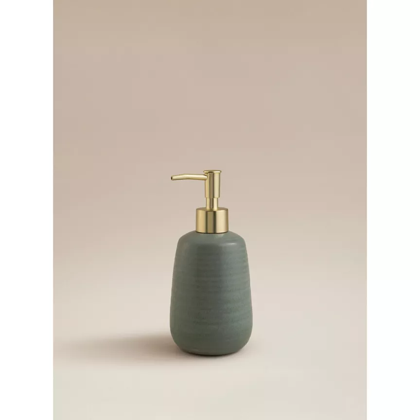 George Home Green Sanctuary Stoneware Soap Dispenser
