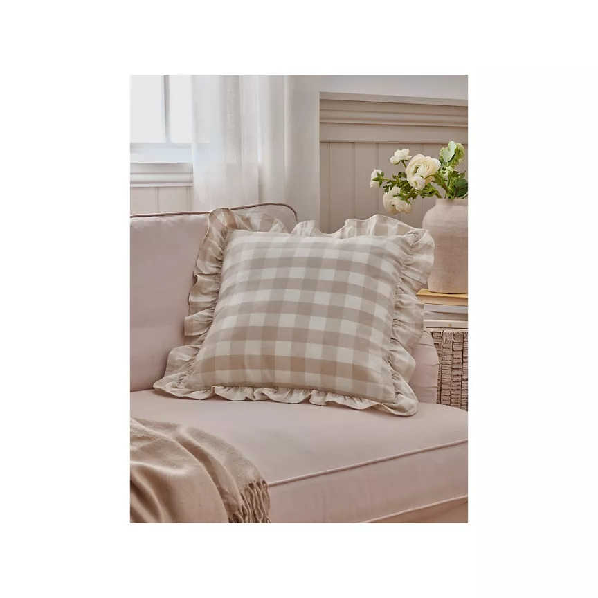 At Home with Stacey Solomon Gingham Frill Cushion