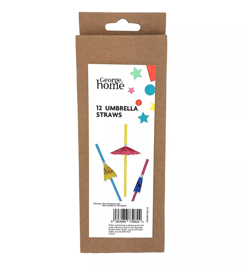 George Home Umbrella Paper Straws