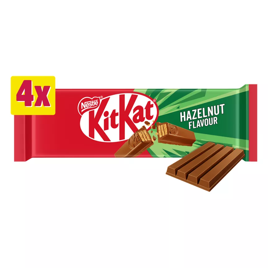 KitKat Hazelnut Flavour 4 x 41.5g (166g)