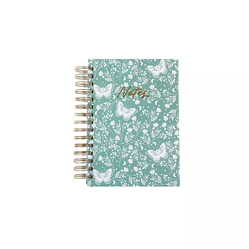 ASDA Wiro Sage Butterfly A5 Notebook