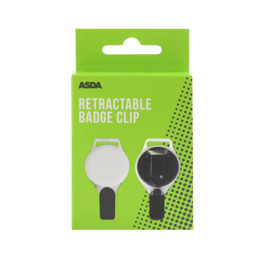 ASDA Retractable Badge Clip