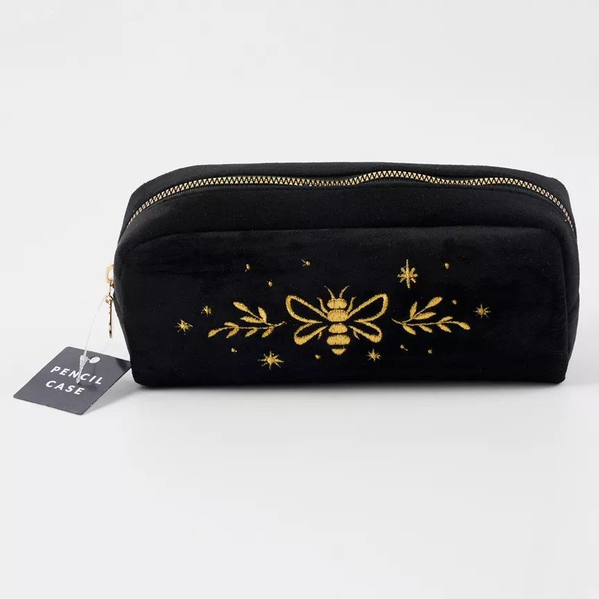 ASDA Darrk Graden Velvet Pencil Case