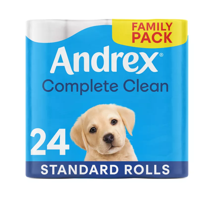 Andrex Complete Clean Toilet Tissue 24 Rolls