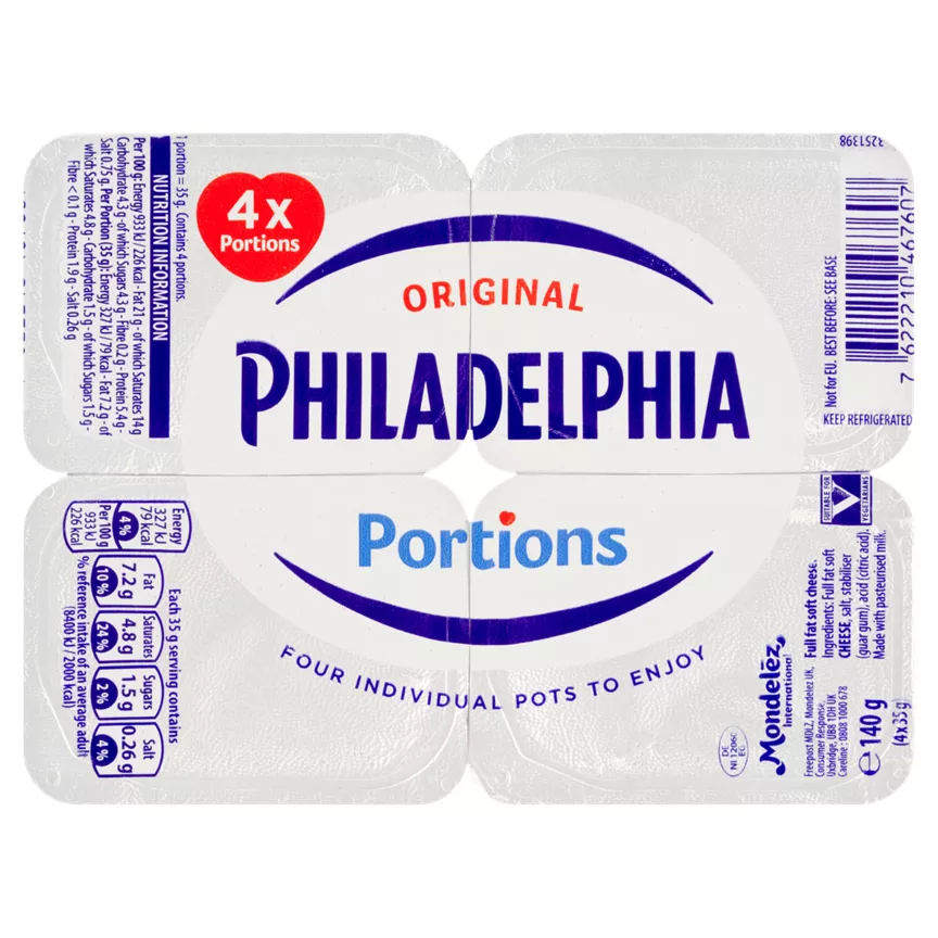 Philadelphia Original Portions 4 x 35g (140g)