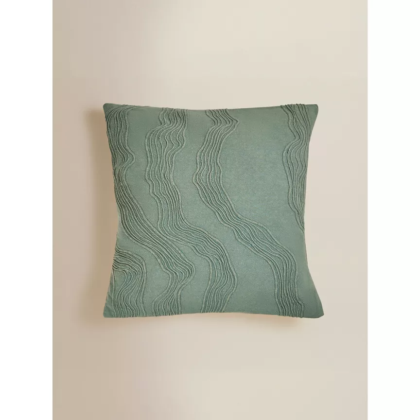 George Home Crewel Work Stonewash Cushion