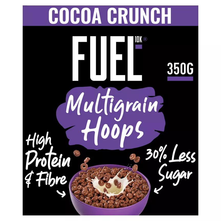 Fuel 10K Multigrain Hoops Cocoa Crunch 350g