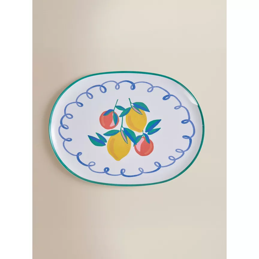 George Home Serving Tray Lemon and Orange 41x30.3x1.7cm