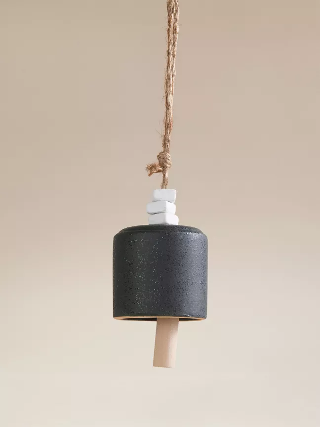 George Home Black Windchime 8.5x35cm