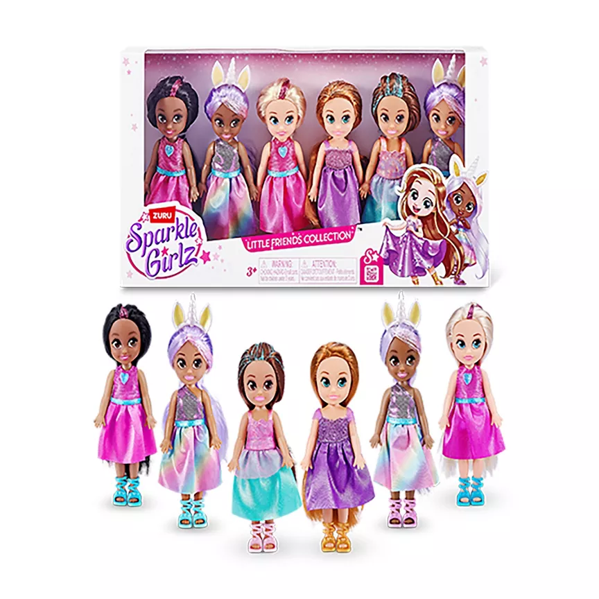 Sparkle Girlz Sparkle Girlz 6 Pack Princess Dolls by ZURU
