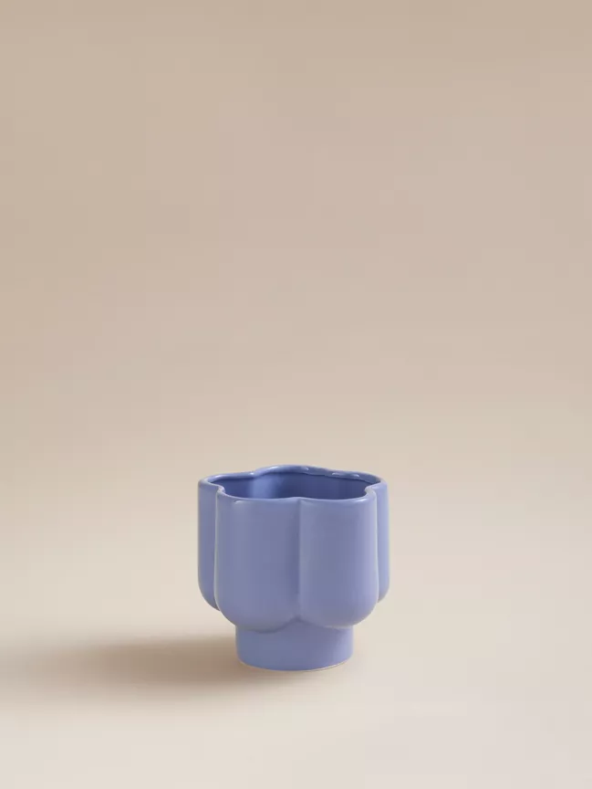 George Home Small Flower Planter Purple 13x13x12.5cm