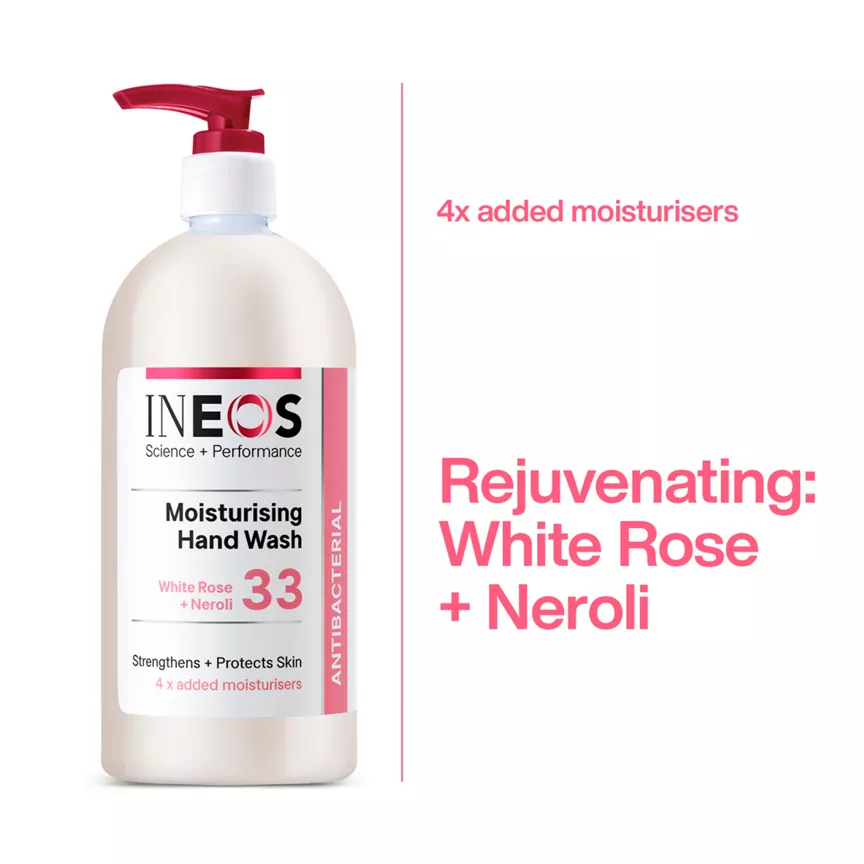 INEOS White Rose + Neroli 33 Moisturising Hand Wash 500ml