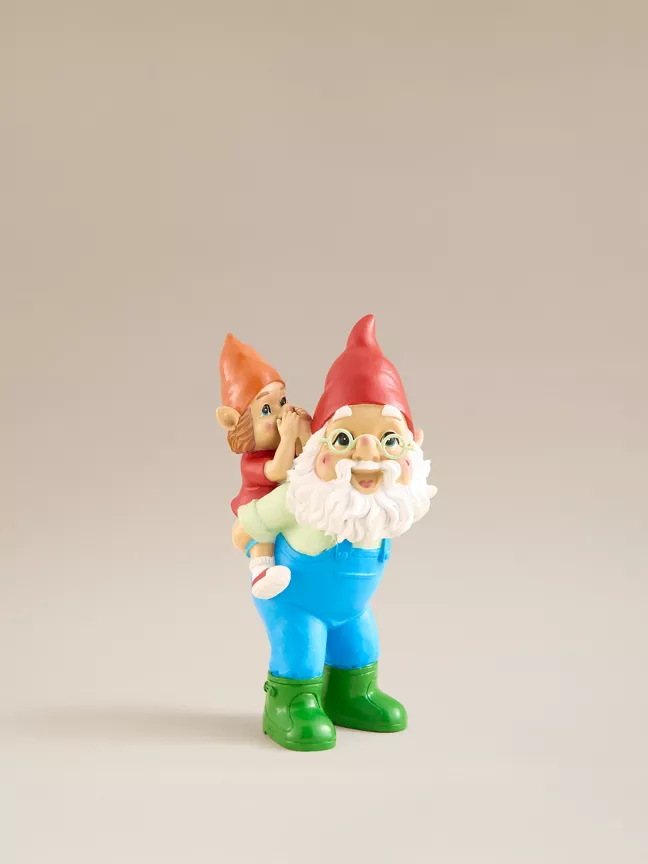 George Home Grandad Piggyback Gnome 12.5x10.5x24cm
