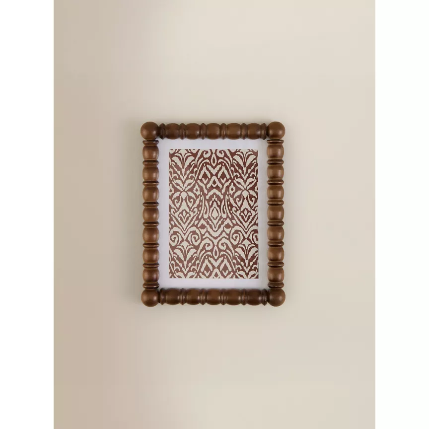 George Home Brown Dark Wood Bobbin Frame 7 x 5Inch
