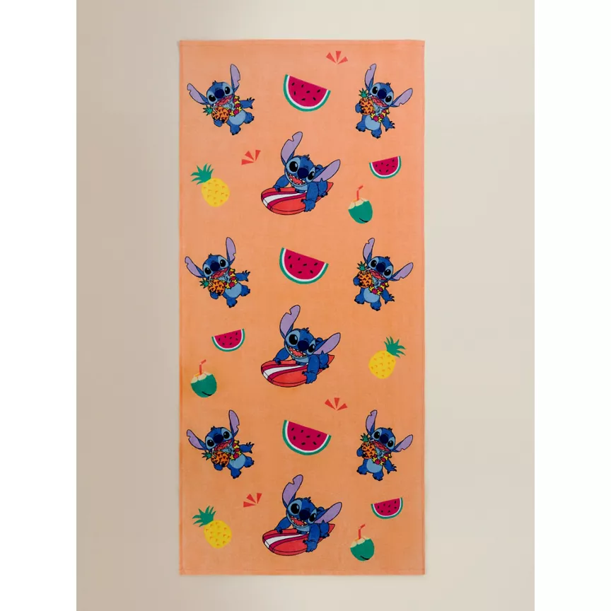 George Home Disney Stitch Print Cotton Towel