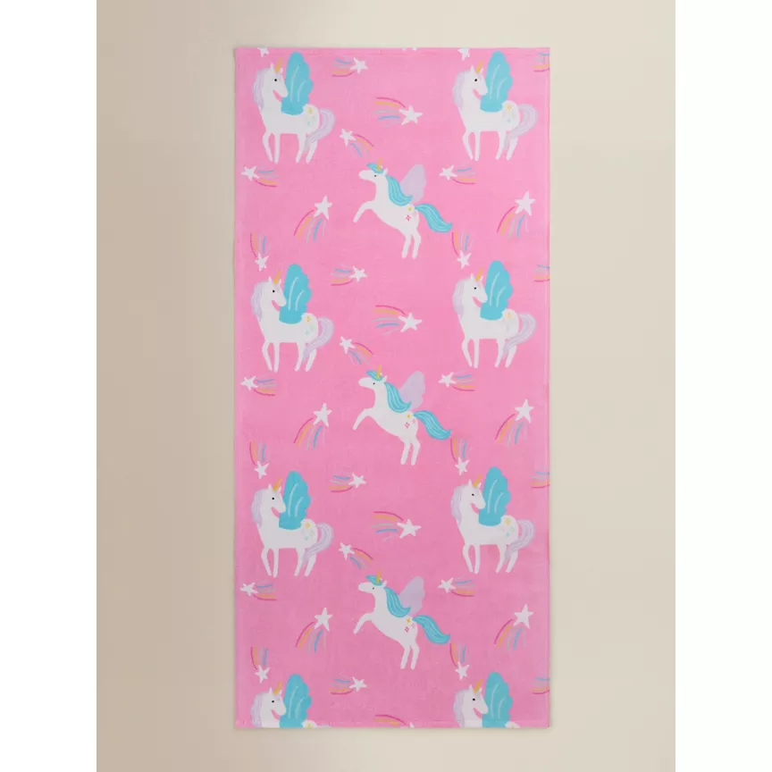 George Home Unicorns Print Cotton Towel