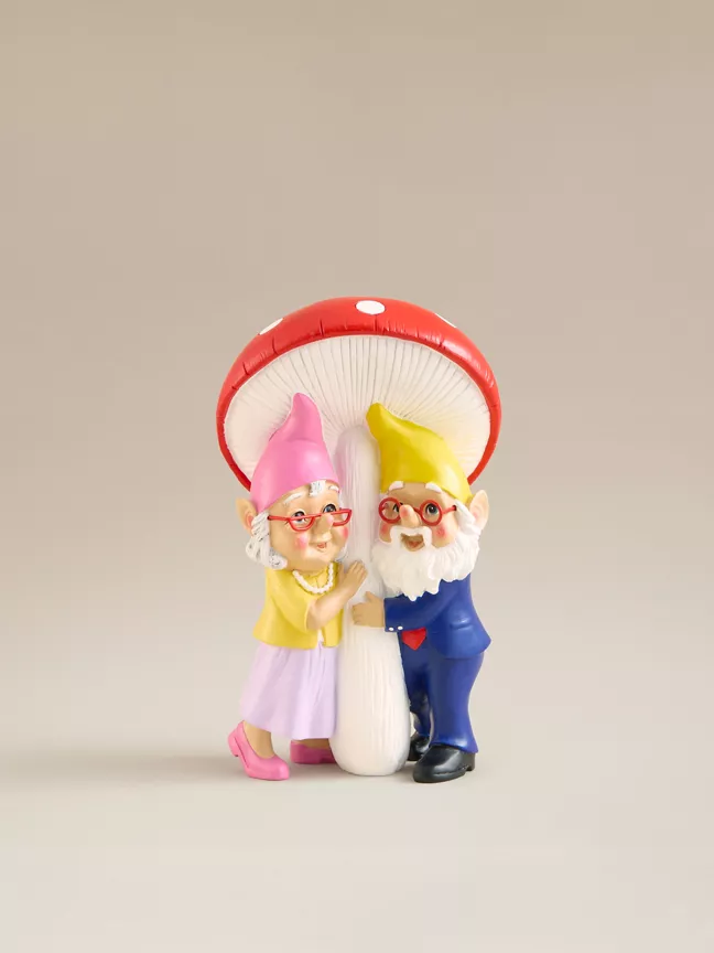 George Home Mushroom Grandparents Gnome 13x10x22cm
