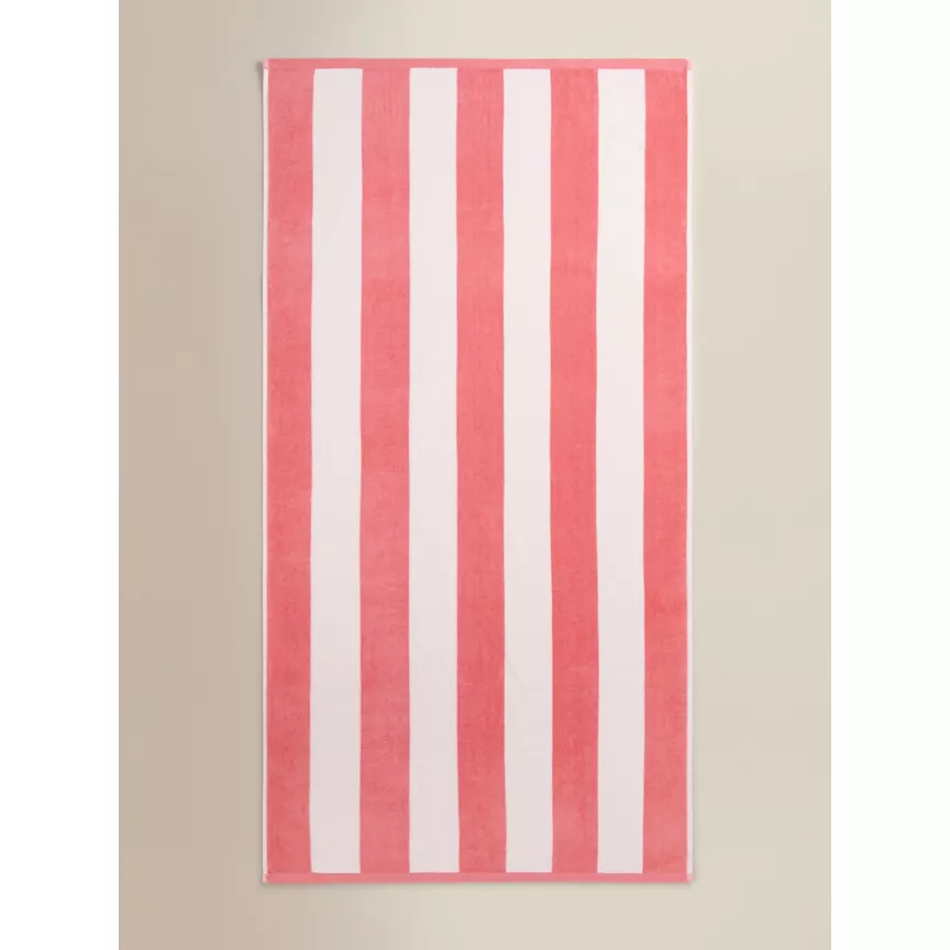 George Home Striped Cotton Beach Towel