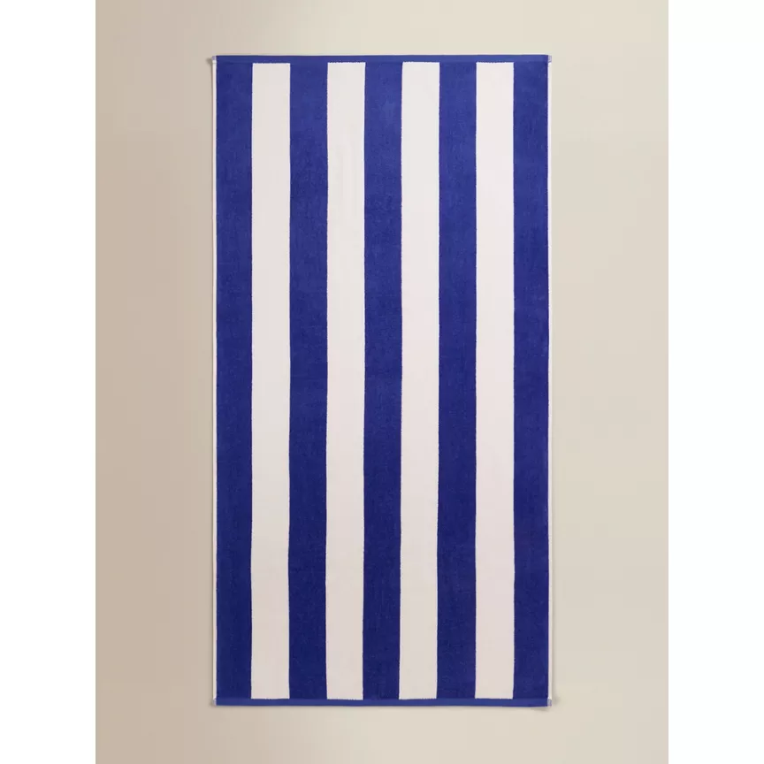 George Home Striped Cotton Beach Towel