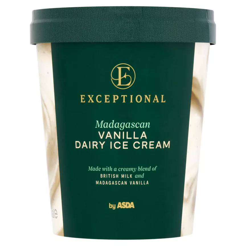 Exceptional by ASDA Madagascan Vanilla Dairy Ice Cream 500ml