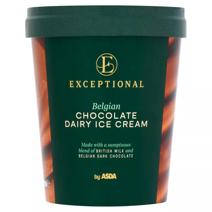 Exceptional by ASDA Belgian Chocolate Dairy Ice Cream 500ml