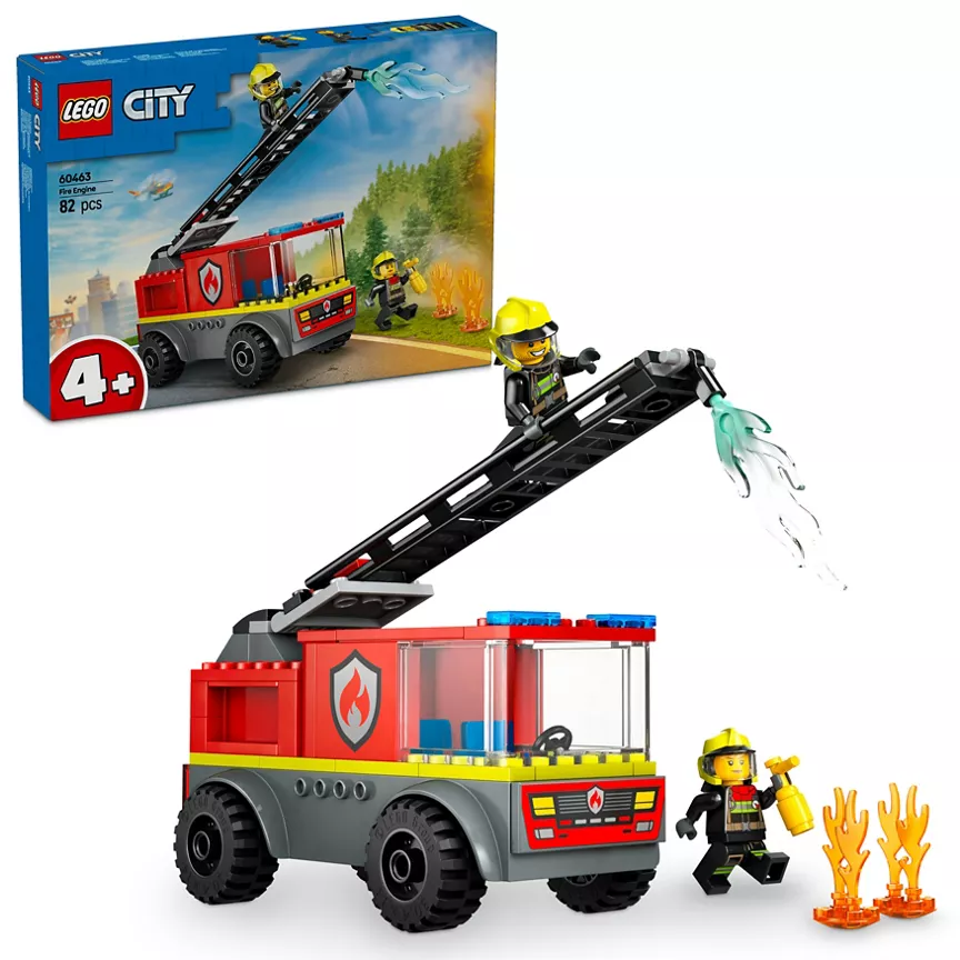 LEGO City Fire Engine with Ladder, Firefighter Toy 60463