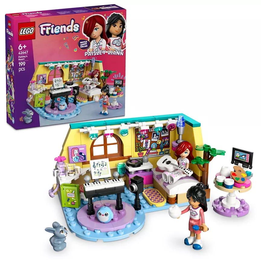 LEGO Friends Paisley’s Room Set with Toy Instruments 42647