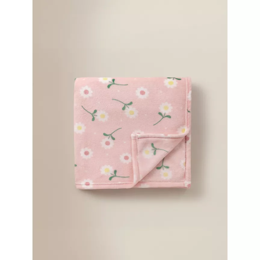 George Home Daisy Fleece Blanket - 120cm x 150cm