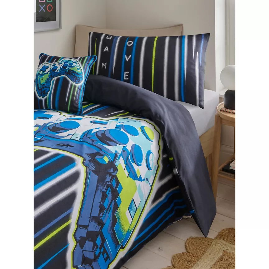 George Home Gaming Reversible Single Duvet Set Double