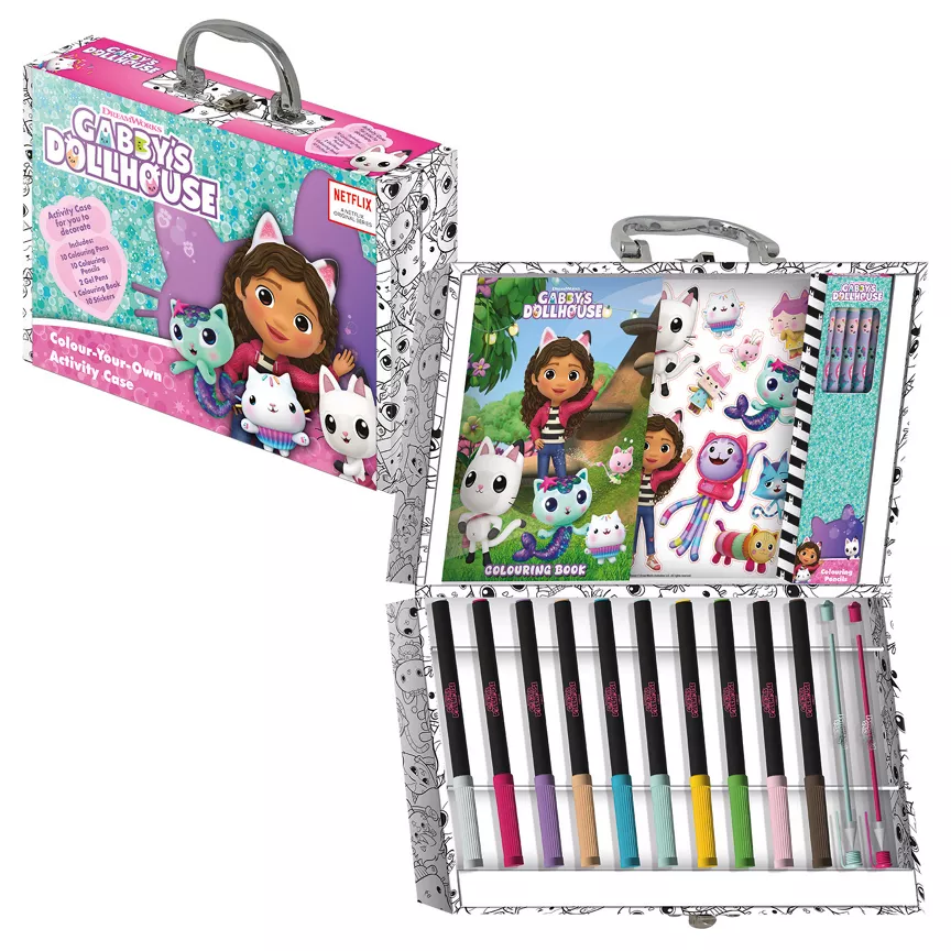 Gabby's Dollhouse Colour-Your-Own Activity Case