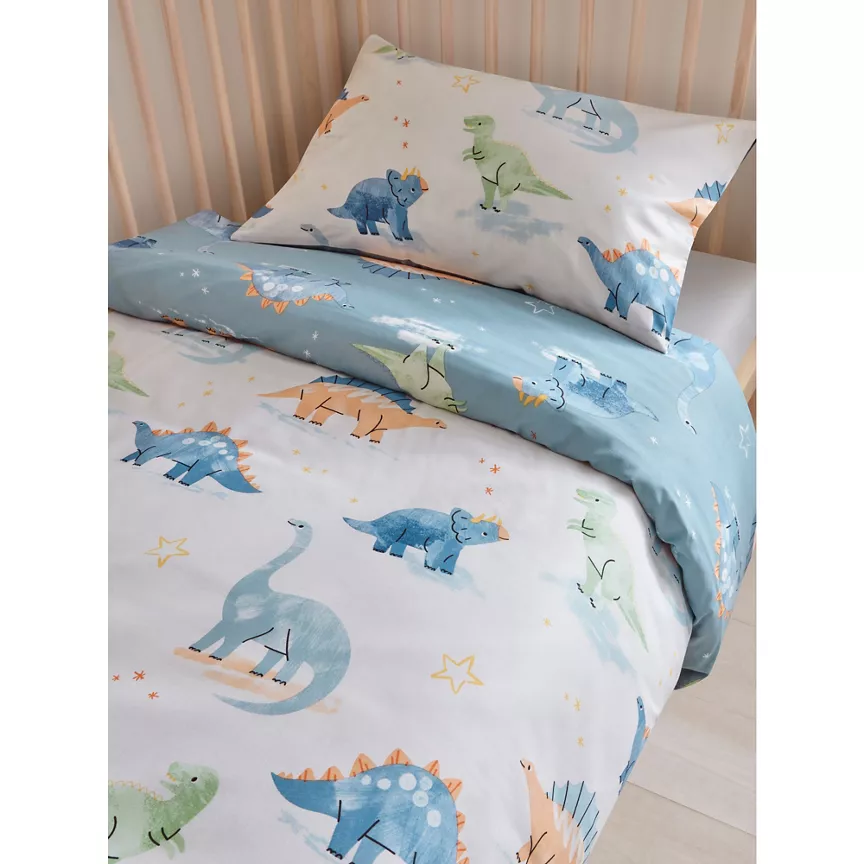George Home Dinosaur Reversible Toddler Duvet Set