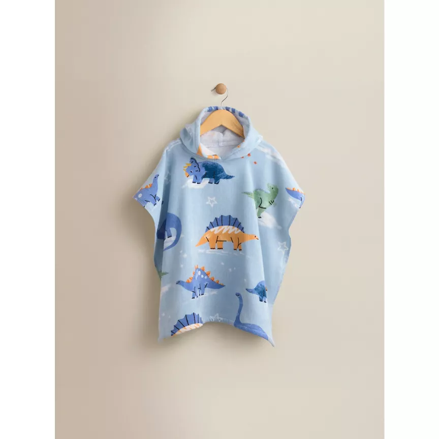 George Home Dinosaur Cotton Poncho